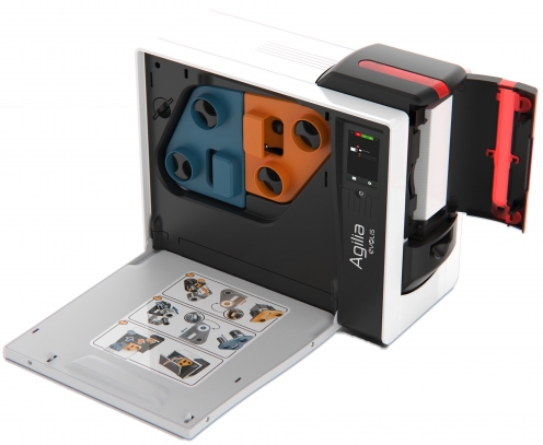 AG1-0011 - Evolis Agilia Duplex Expert - Imprimante Retransfert Recto/Verso - Vue 3