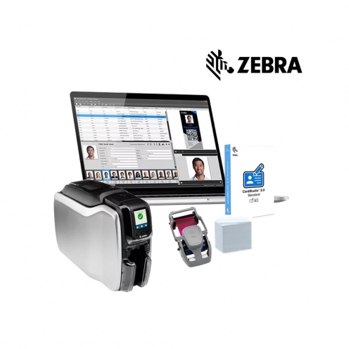 Bundle imprimante Zebra ZC300 Simplex USB Ethernet + CardStudio – ZC31-000CQ00EM00