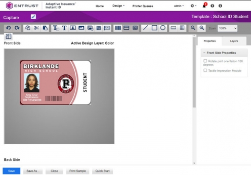 Logiciel Instant ID Licence Express - Vue 2