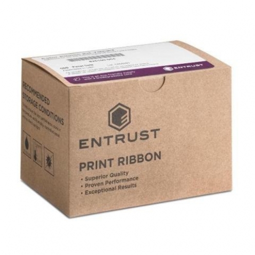 525900-002-S100 Ruban d'impression noir Entrust premium haute opacité 