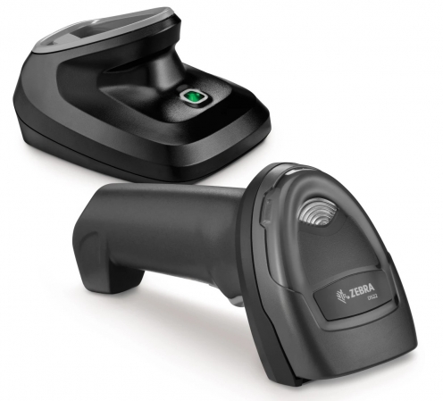 Scanner Code-Barres Zebra DS2278, 2D Sans Fil - Kit Complet - Noir - Vue 3